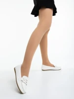 Pamena fehér női félcipő ökológiai bőrből