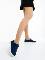 Mirada kék női alkalmi cipő textil anyagból