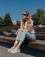 Midona bézs női alkalmi cipő textil anyagból