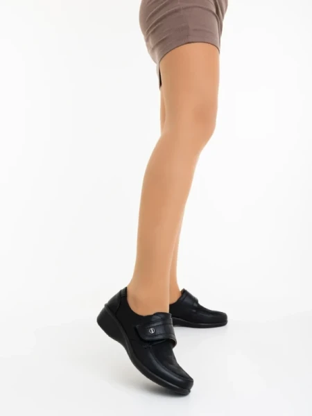 Cozeta fekete női alkalmi cipő ökológiai bőrből