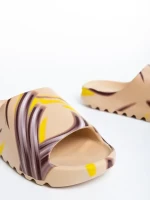 Promise khaki női papucs, szintetikus anyagból készült