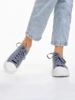 Nathana kék női tornacipő, textil anyagból készült