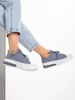 Nathana kék női tornacipő, textil anyagból készült