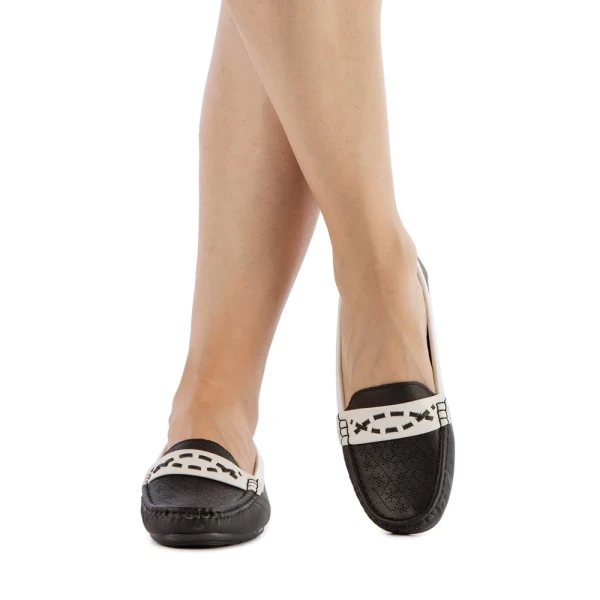 Carly fekete női mokaszin