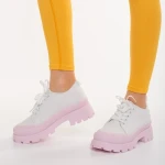 Colette fehér és rózsaszín, textil anyagból készült női tornacipő