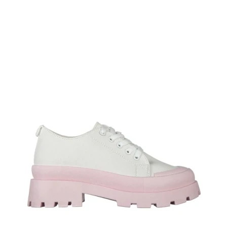 Colette fehér és rózsaszín, textil anyagból készült női tornacipő