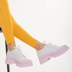 Colette fehér és rózsaszín, textil anyagból készült női tornacipő