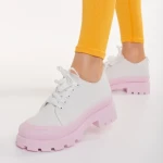 Colette fehér és rózsaszín, textil anyagból készült női tornacipő