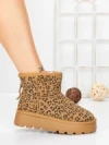 Ghete Dama din piele naturala 5W93 LEOPARD PRINT | PANTOFUL