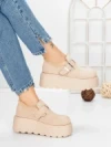 Ghete Dama cu Platforma 58WL18 BEIGE | MEI