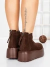 Ghete Dama cu Platforma 58WL19 BROWN | MEI
