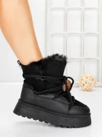 Ghete Dama cu Platforma 5GB9 BLACK | MEI