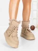 Ghete Dama cu Platforma 5GB9 KHAKI | MEI