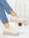 Ghete Dama din piele naturala 5W91 BEIGE | PANTOFUL