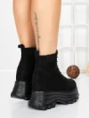 Ghete Dama cu Platforma 58WL30 BLACK | MEI