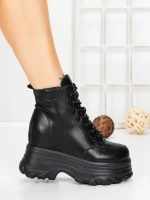 Ghete Dama cu Platforma 58WL30 BLACK | MEI