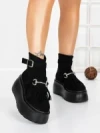 Ghete Dama cu Platforma 56WL12 BLACK | MEI