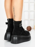 Ghete Dama cu Platforma 56WL12 BLACK | MEI