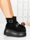 Ghete Dama cu Platforma 56WL12 BLACK | MEI