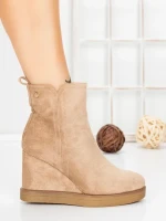 Ghete Dama cu Platforma 5AH51 DARK BEIGE | MEI