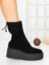 Ghete Dama cu Platforma 5AH57 BLACK | MEI