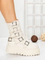 Ghete Dama cu Platforma 56WL2 BEIGE | MEI