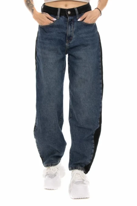 Blugi Dama RF168 ALBASTRU-NEGRU | MINA