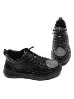 Ghete Barbati din piele naturala 88805 BLACK | ADVANCER