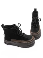 Ghete Dama din piele naturala 8910 BLACK | ADVANCER