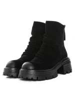 Ghete Dama din piele naturala D28-3F BLACK | ADVANCER