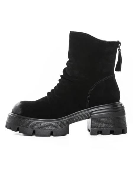 Ghete Dama din piele naturala D28-3F BLACK | ADVANCER