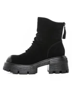 Ghete Dama din piele naturala D28-3F BLACK | ADVANCER