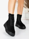 Ghete Dama cu Platforma 5AH59 BLACK | MEI