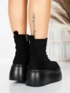 Ghete Dama cu Platforma 56WL11 BLACK | MEI