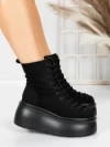 Ghete Dama cu Platforma 56WL11 BLACK | MEI