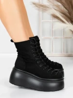 Ghete Dama cu Platforma 56WL11 BLACK | MEI