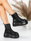 Ghete Dama cu Platforma 56WL11 BLACK | MEI