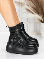 Ghete Dama cu Platforma 56WL13 BLACK | MEI