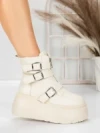 Ghete Dama cu Platforma 56WL13 BEIGE | MEI