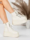 Ghete Dama cu Platforma 56WL16 BEIGE | MEI