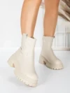 Ghete Dama cu Platforma 5W82 BEIGE | MEI