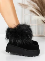Ghete Dama din piele naturala 3ASJN73 BLACK | PANTOFUL