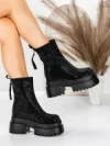 Ghete Dama cu Platforma 5SJN23 BLACK | MEI