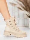 Ghete Dama cu Platforma 5AH67 BEIGE | MEI