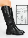 Cizme Dama din piele naturala 52AD6 BLACK | PANTOFUL