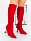 Cizme Dama cu Toc 5XKK66 RED | MEI