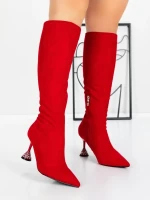 Cizme Dama cu Toc 5XKK66 RED | MEI