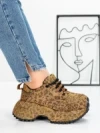 Pantofi Sport Dama cu Platforma 5WL93 LEOPARD PRINT | MEI