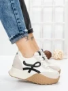 Pantofi Sport Dama cu Platforma 3A1 WHITE | MEI