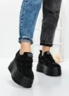 Pantofi Sport Dama cu Platforma 3591-8 BLACK | MEI